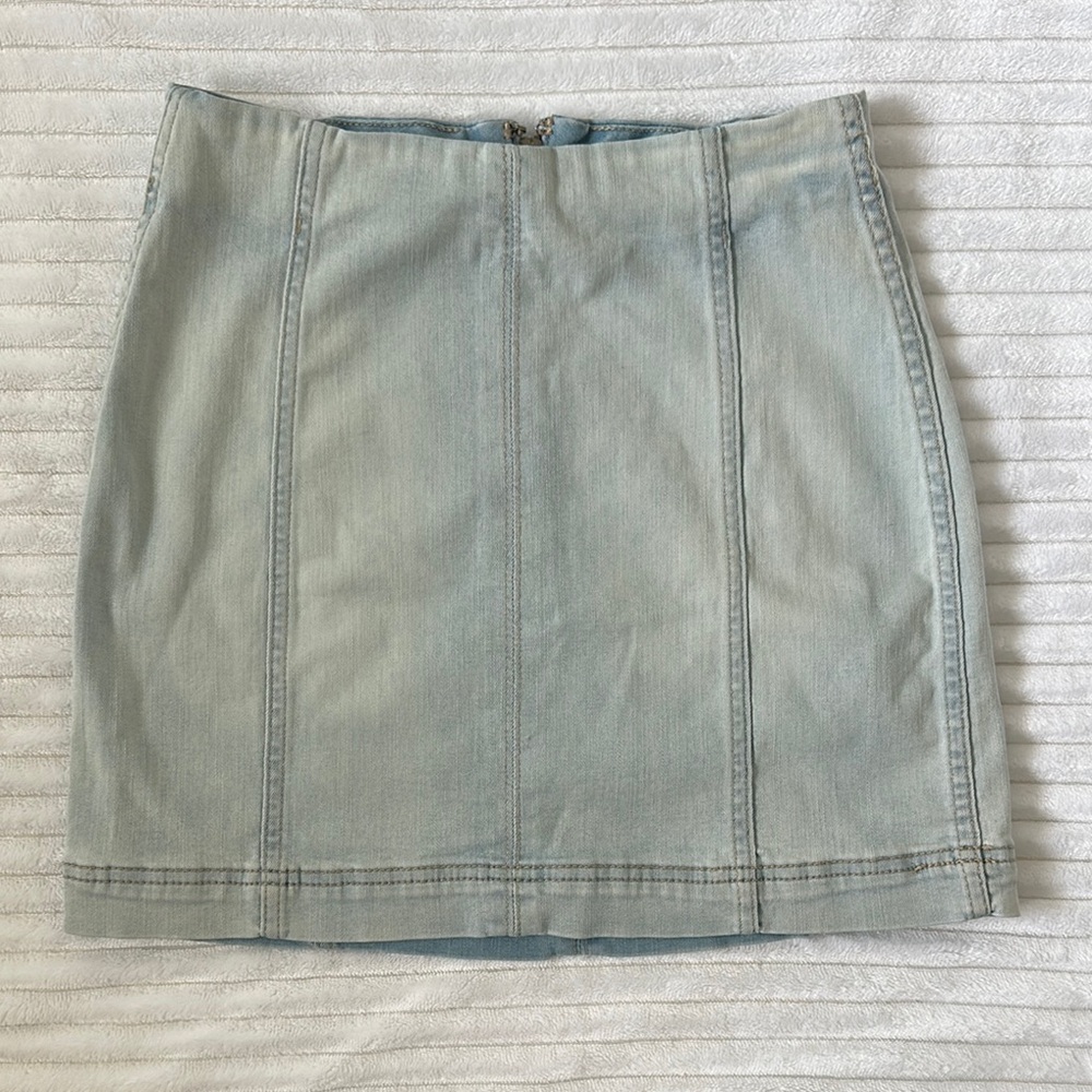Wild Fable Blue Pencil Mini Skirt Casual